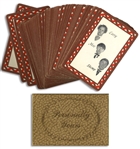 Three Stooges Deck of Playing Cards Featuring Larry, Moe and Shemp, Circa 1950s -- Complete Set of 52 Cards Plus 2 Jokers in Box Measuring 3.75 x 2.5 -- Cards Are Very Good to Near Fine Condition